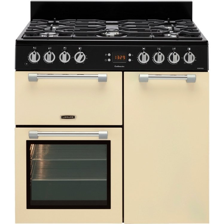 LEISURE Cookmaster CK90F232C 90 cm Dual Fuel fornuis - crème
